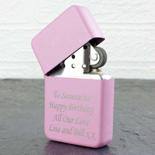 Personalised Pink Lighter - Myhappymoments.co.uk