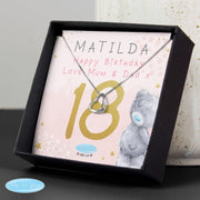 Personalised Me To You Birthday Sentiment Silver Tone Necklace and Box