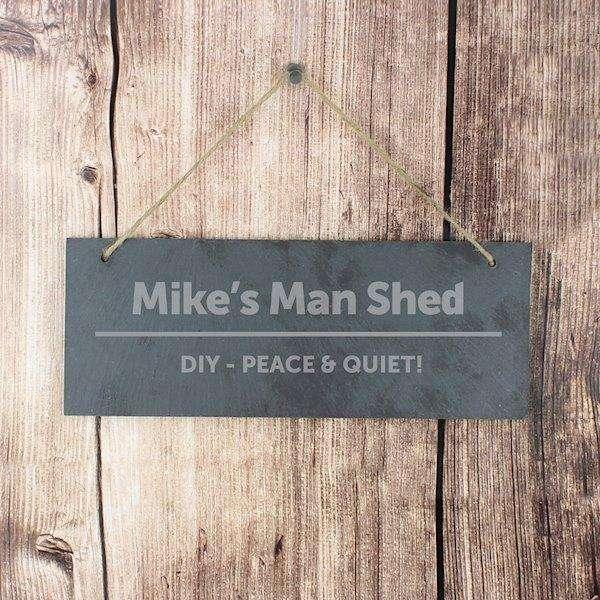 Personalised Bold Design Hanging Slate Sign