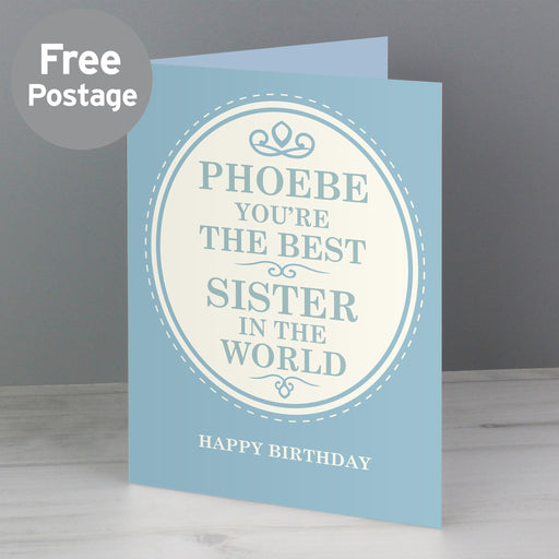 Personalised The Best in the World Card - Myhappymoments.co.uk
