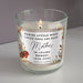 Personalised Robins Appear Memorial Scented Jar Candle
