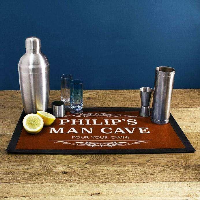 Personalised Gentlemen's Man Cave Bar Runner - Myhappymoments.co.uk