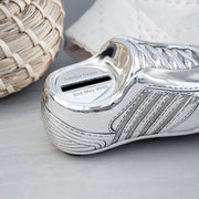 Personalised Silver Plated Football Boot Money Box