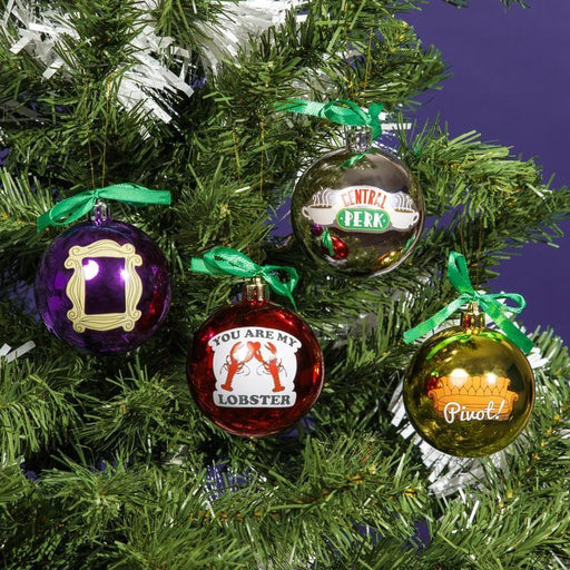 Set Of 4 Friends Christmas Tree Decorations