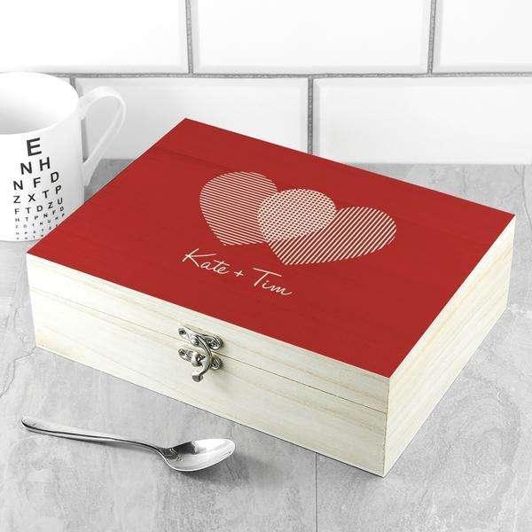 Personalised Pukka Tea Hearts Tea Lovers Gift Box - Myhappymoments.co.uk
