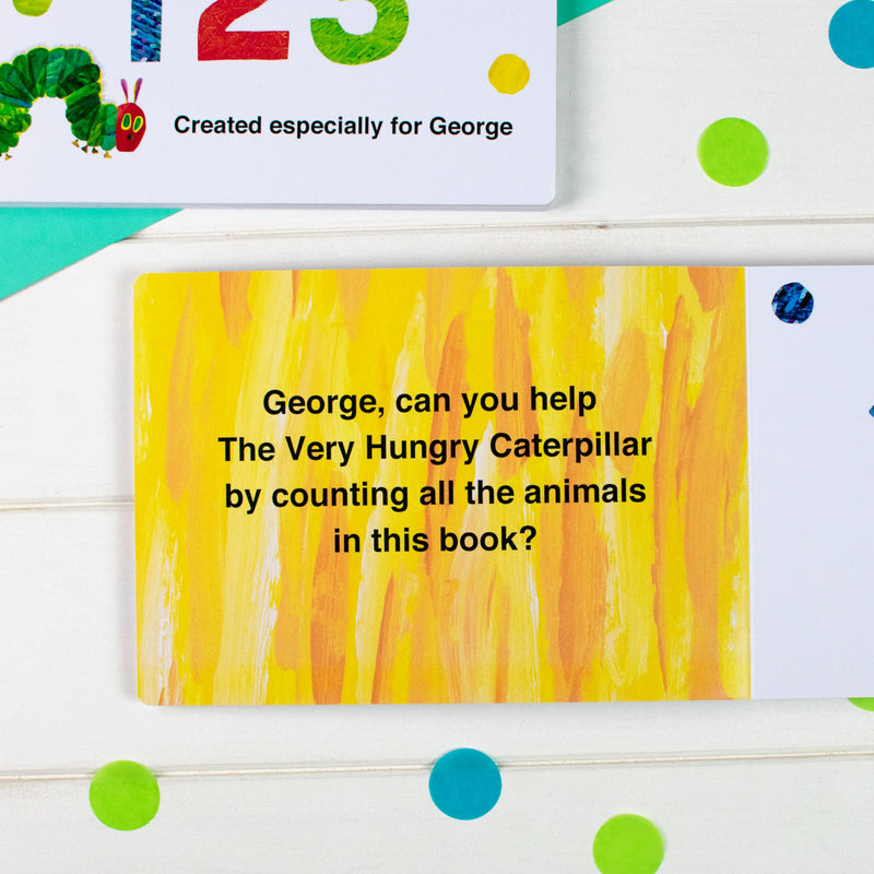 Personalised Very Hungry Caterpillar Board Book – 123