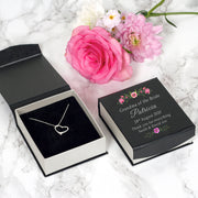 Wedding Party Heart Necklace With Personalised Box