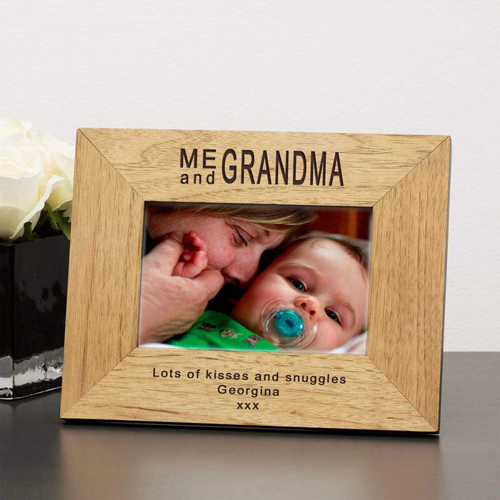 Personalised Me and Grandma Photo Frame - Myhappymoments.co.uk