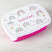 Personalised Rainbow Pink Lunch Box - Back To School