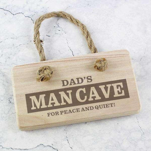 Personalised Man Cave Wooden Sign - Myhappymoments.co.uk