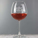 Personalised Keep Calm Bottle of Wine Glass - Myhappymoments.co.uk