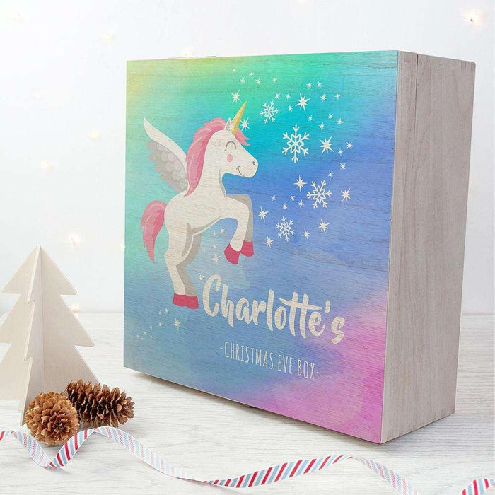 Personalised Unicorn Christmas Eve Box - Myhappymoments.co.uk