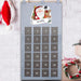 Personalised Pocket Santa Felt Advent Calendar In Silver Grey