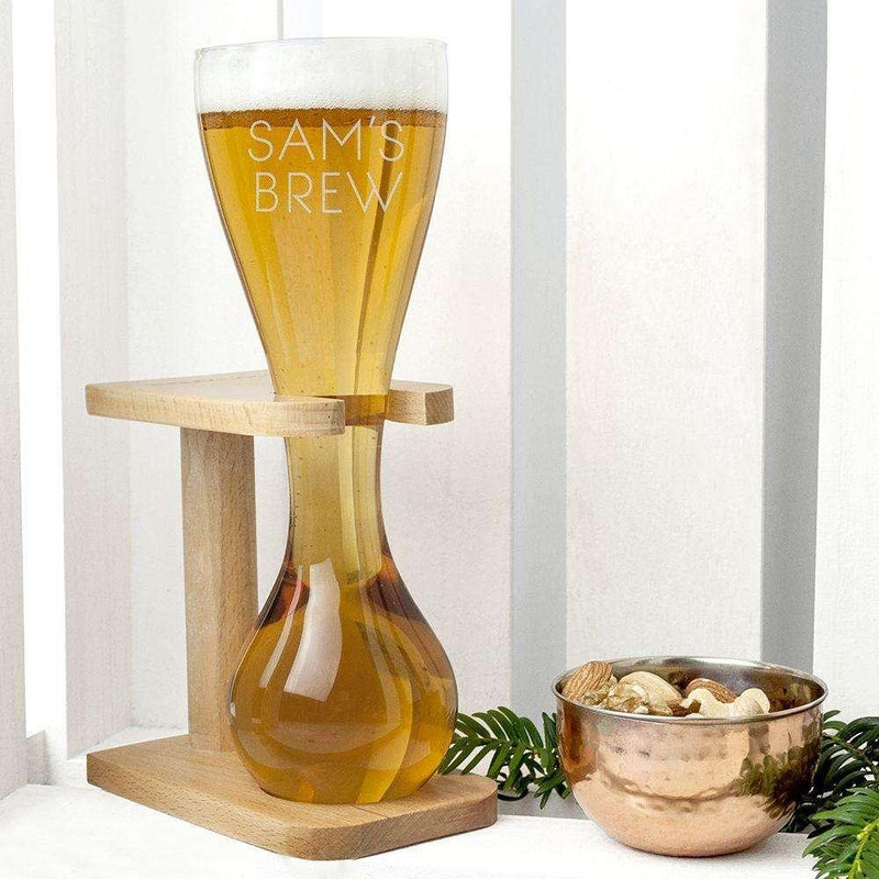 Personalised Quarter Yard Ale Glass - Myhappymoments.co.uk
