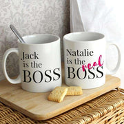 Personalised The Real Boss Mug Set - Myhappymoments.co.uk