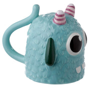 Novelty Monster Blue Upside Down Ceramic Shaped Mug