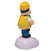 Solar Powered Nodding Builder Dashboard Toy - Myhappymoments.co.uk