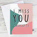 Personalised I Miss You Card