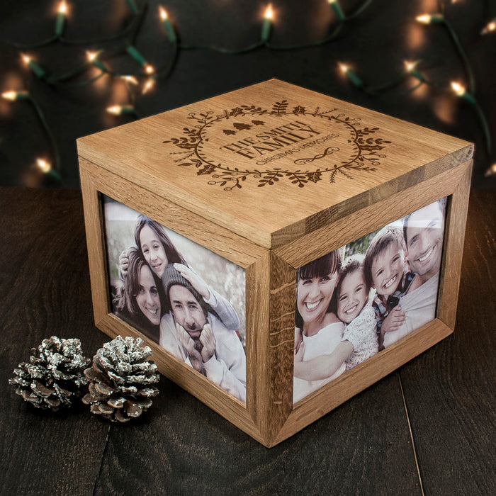 Personalised Christmas Memory Box - Traditional Design