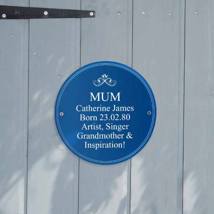 Personalised Heritage Plaque - Birthday