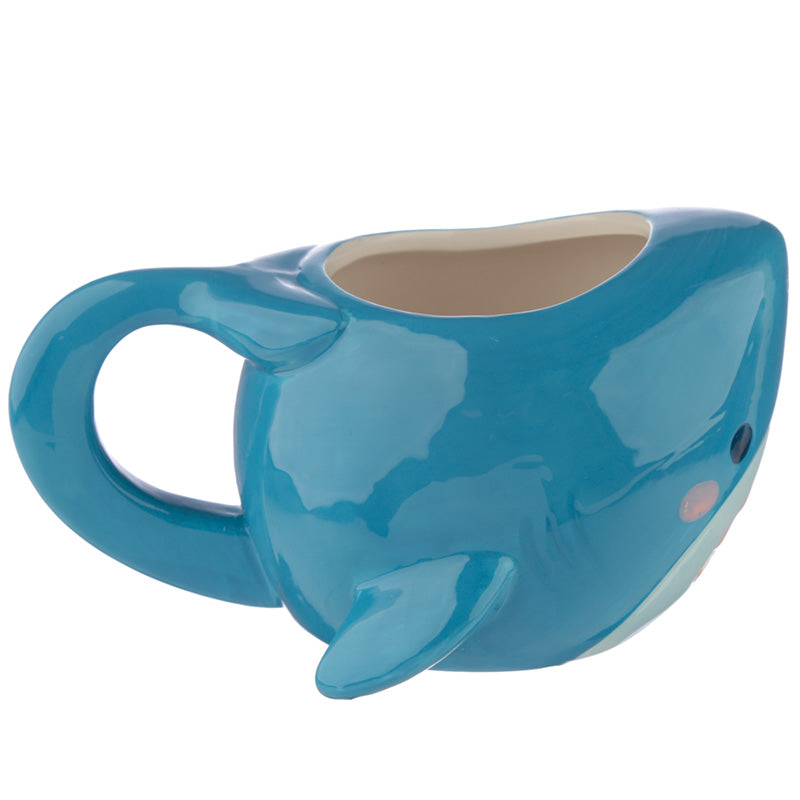 Shark Cafe Head Ceramic Shaped Mug