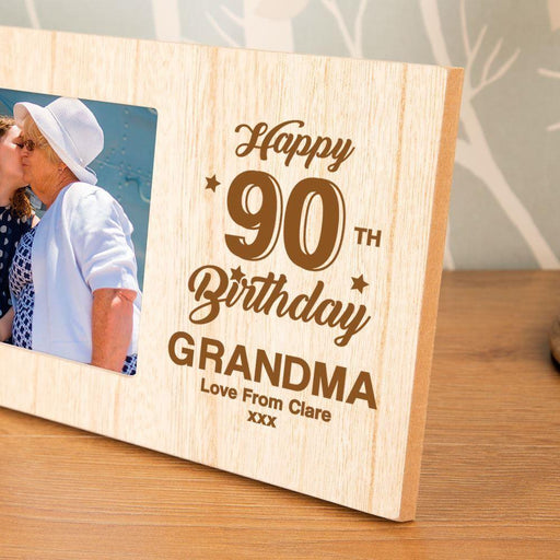 Personalised 90th Birthday Photo Frame