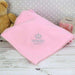 Personalised Pink Crown Blanket Baby Girl - Myhappymoments.co.uk