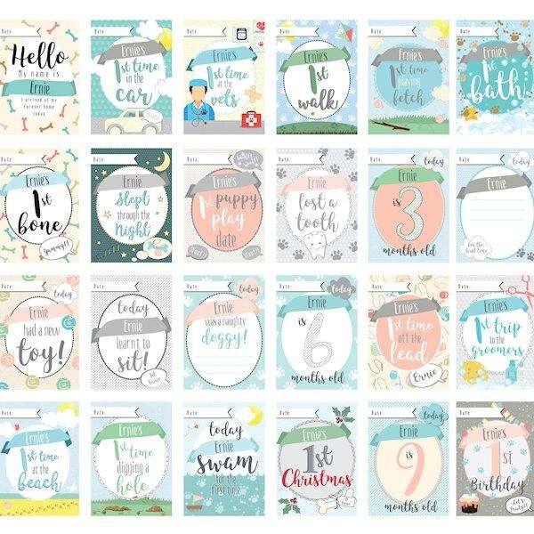 Personalised Puppy Cards: For Milestone Moments - Myhappymoments.co.uk
