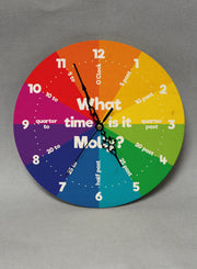 Personalised What Time Is It? Wooden Clock