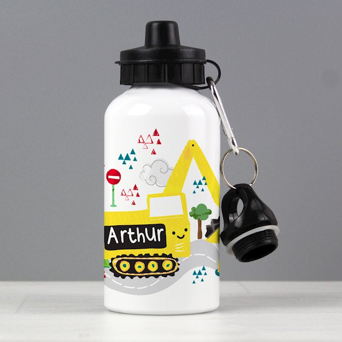 Personalised Digger Drinks Bottle