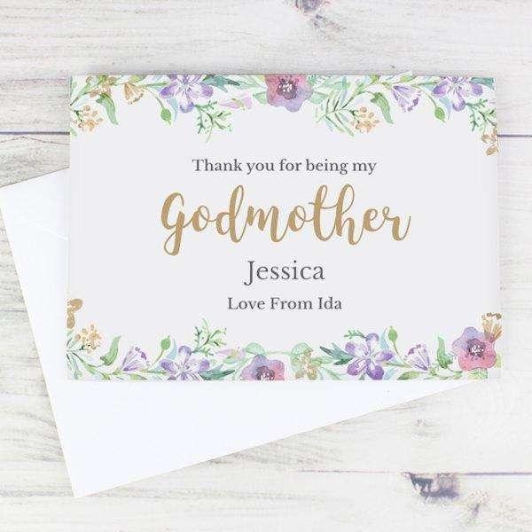 Personalised Thank You For Being My Godmother Card - Myhappymoments.co.uk