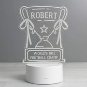 Personalised Trophy LED Colour Changing Night Light - Myhappymoments.co.uk