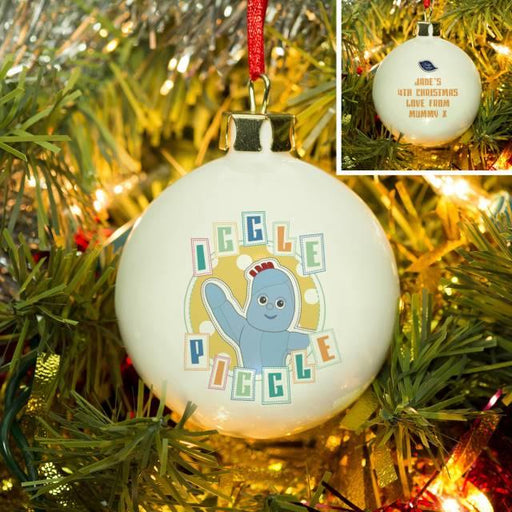 Personalised In The Night Garden Pastel Iggle Piggle Christmas Bauble