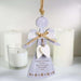 Personalised Snowflake Wooden Angel Christmas Tree Decoration - Myhappymoments.co.uk
