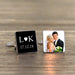 Personalised Initials Date Love Photo Cufflinks - Myhappymoments.co.uk