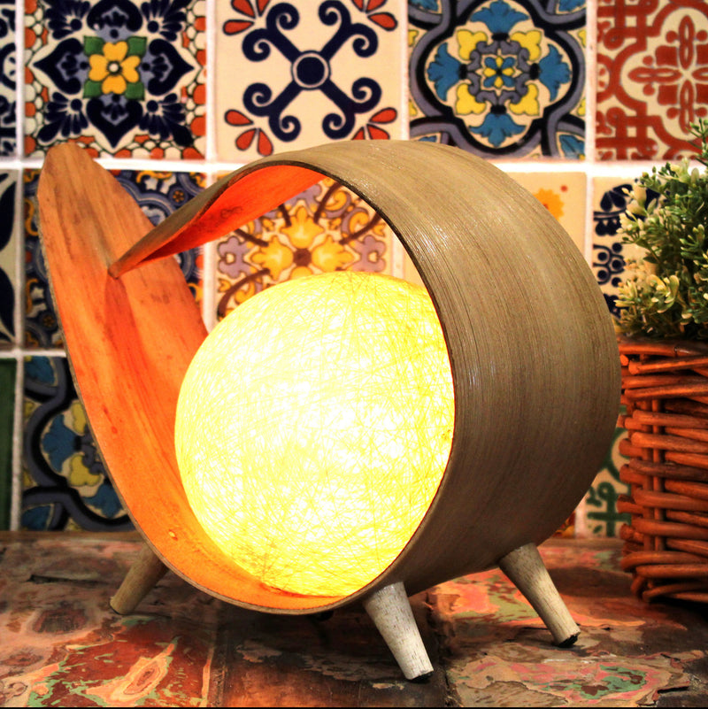 Natural Coconut Lamp - Natural Loop