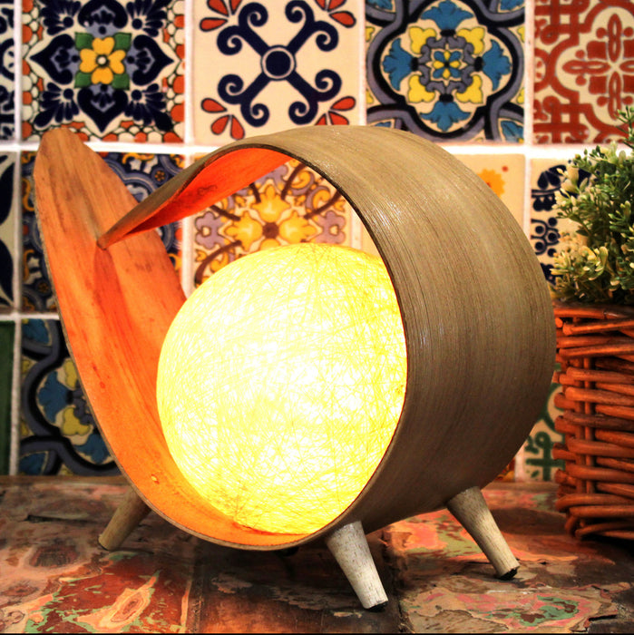 Natural Coconut Lamp - Natural Loop