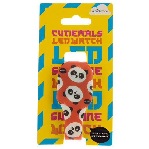 Panda Silicone Digital Watch - Red
