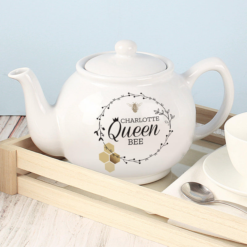 Personalised Queen Bee Teapot