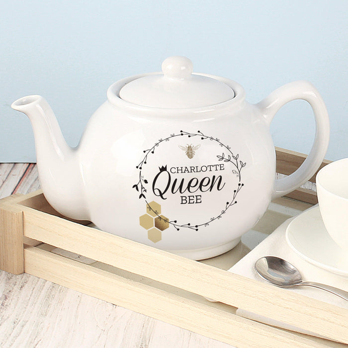 Personalised Queen Bee Teapot