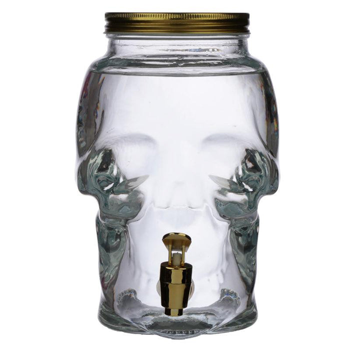 Skull Shaped Water Decanter 2.6L - Skulls & Roses