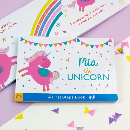 Personalised Unicorn Board Book - Myhappymoments.co.uk