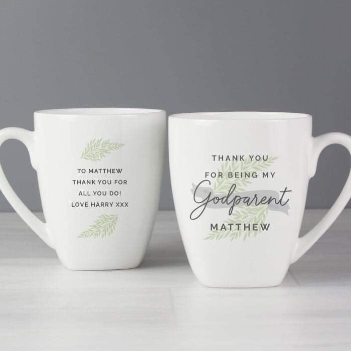 Personalised Godparent Latte Mug - Myhappymoments.co.uk