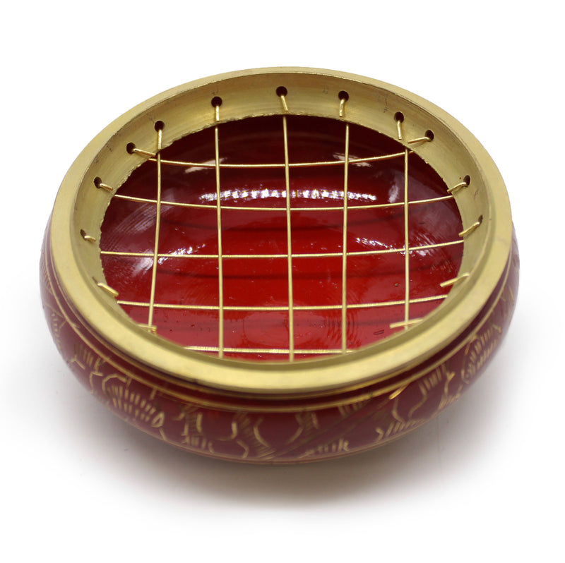 Chakra Charcoal Incense Burner Jar - Root