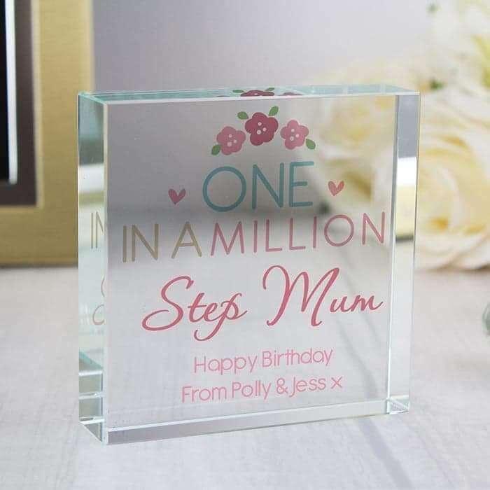 Personalised One in a Million Large Crystal Token - Myhappymoments.co.uk