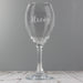 Personalised Name Only Engraved Wine Glass - With Free Folding Gift Box