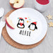 Personalised Christmas Children's Winter Penguin Dinner Set