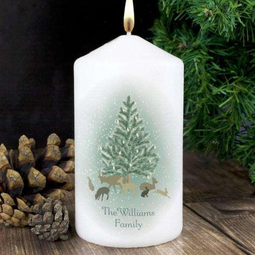 Personalised A Winter's Night Christmas Candle - Myhappymoments.co.uk