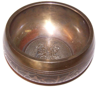 Large Ganesh Brass Singing Bowl