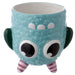 Novelty Monster Blue Upside Down Ceramic Shaped Mug